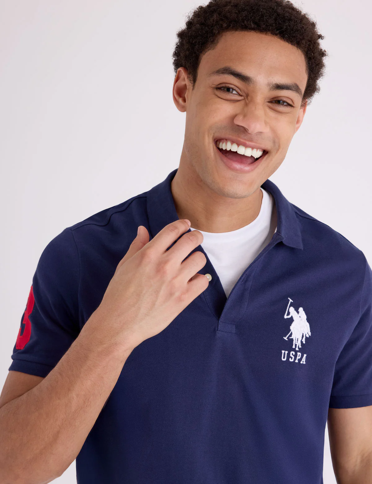 BIG LOGO SOLID POLO SHIRT - Image 3