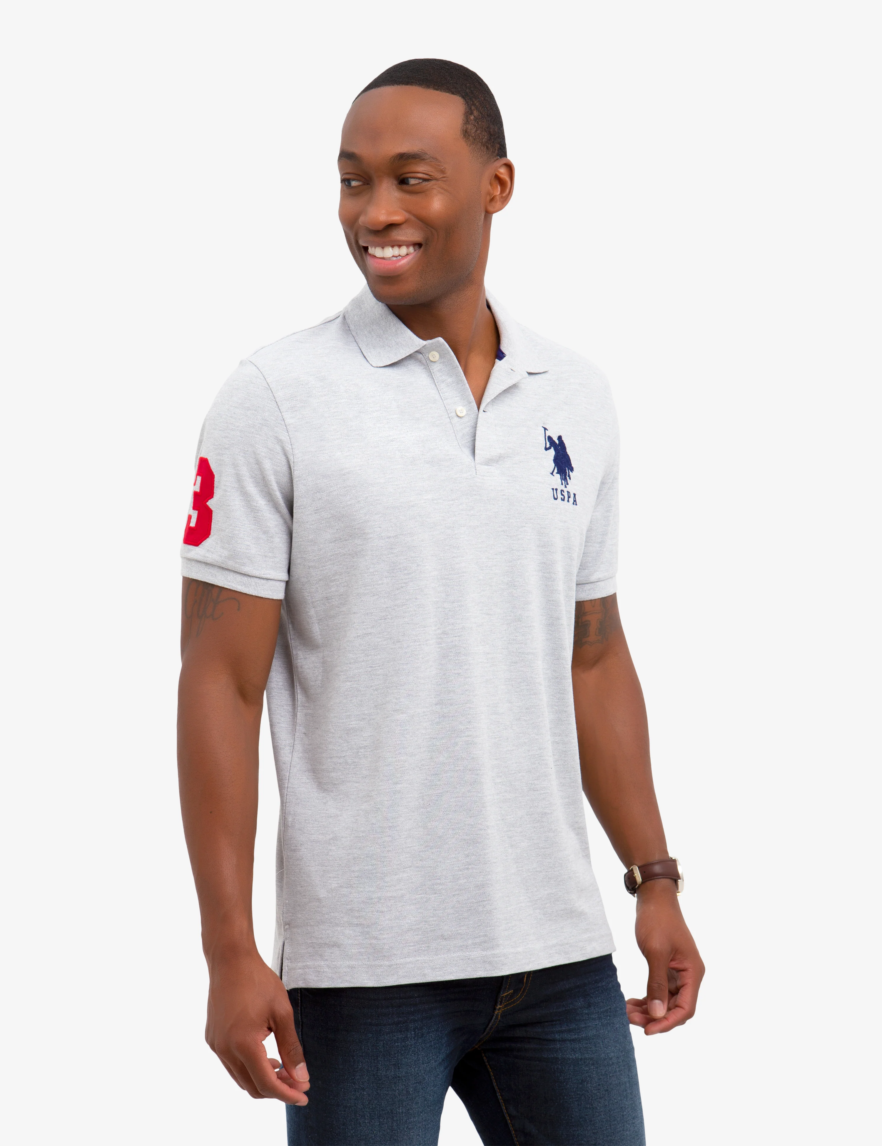 BIG LOGO SOLID POLO SHIRT - Image 6