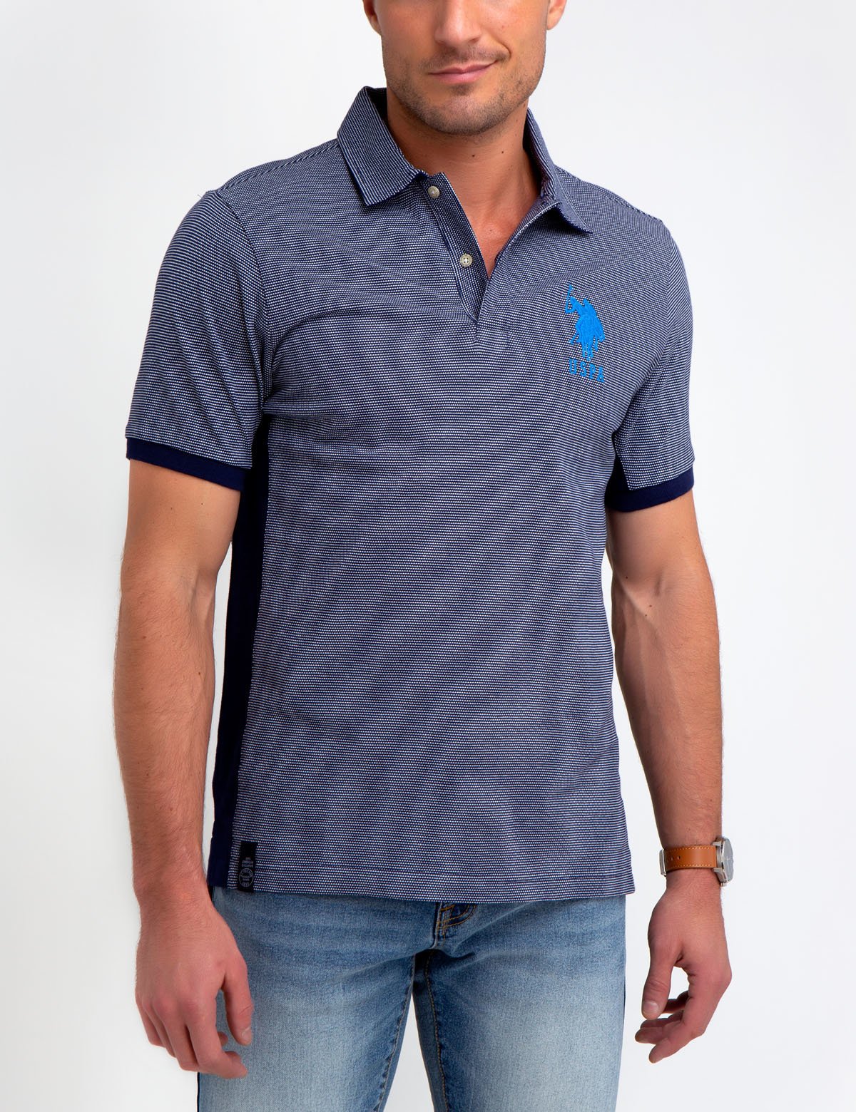 Big Logo Striped Polo Shirt - Image 8