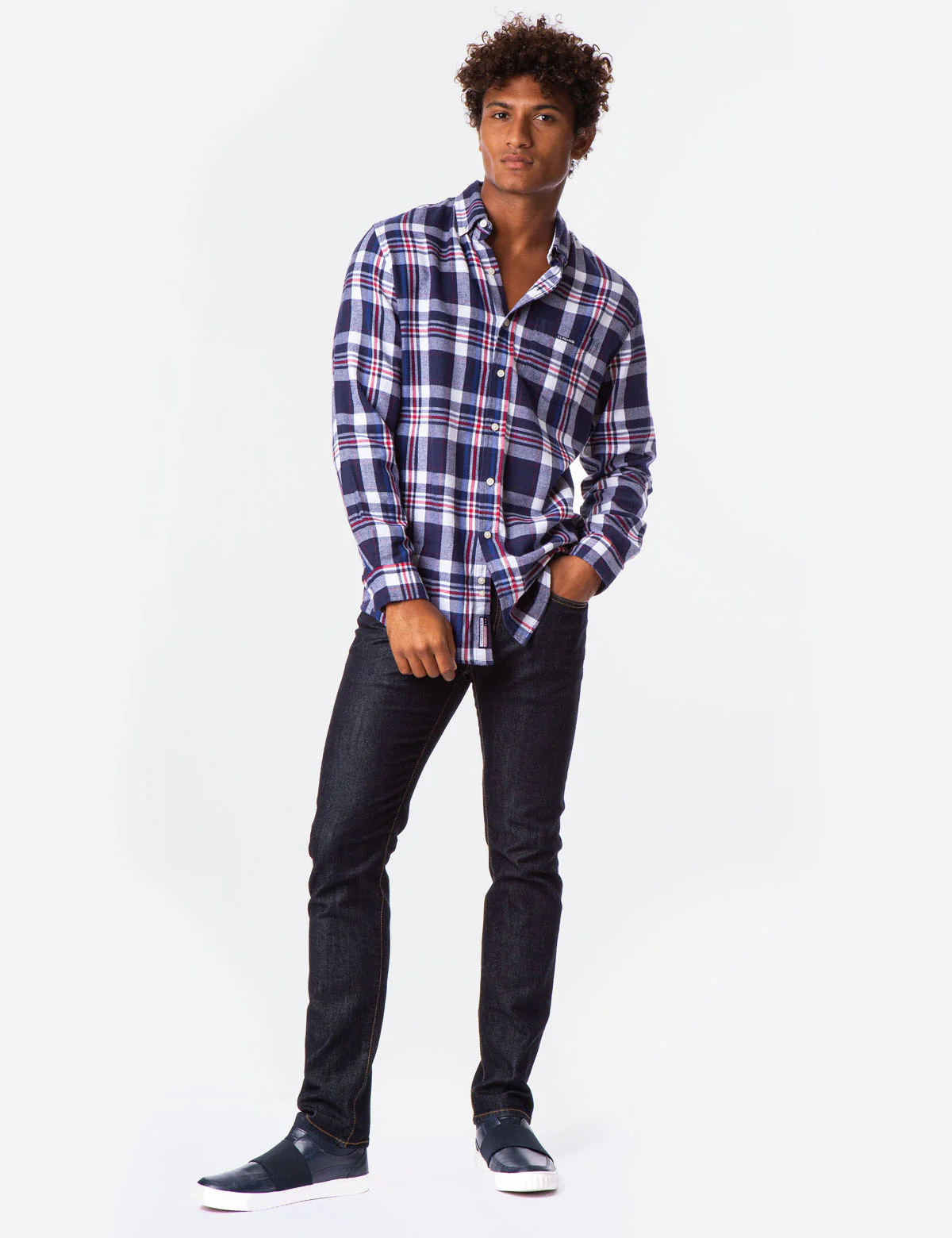BIG PLAID BRUSHED TWILL SHIRT - Image 2