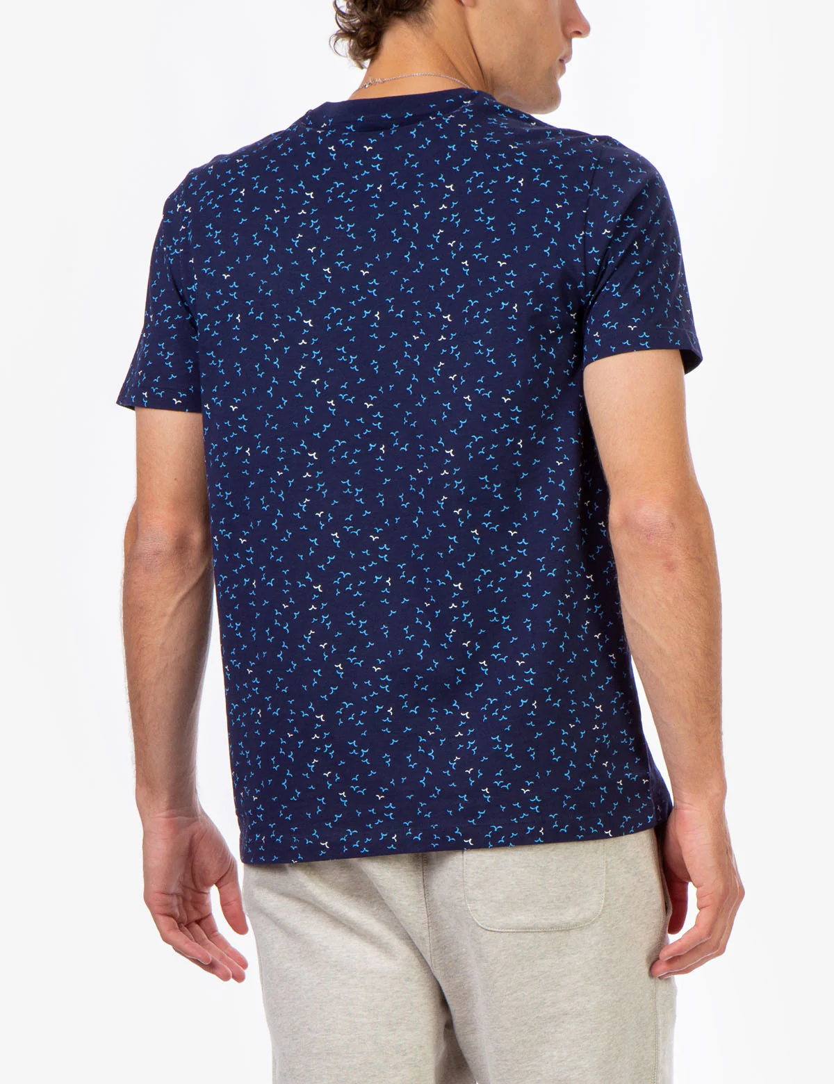 BIRD PRINT CREW NECK T-SHIRT - Image 4