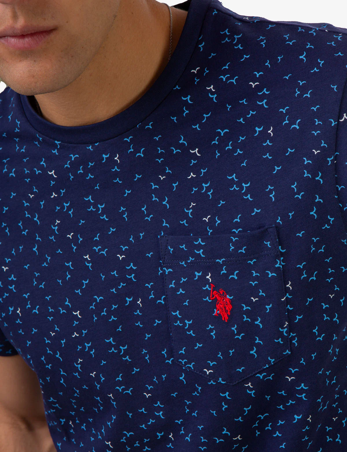 BIRD PRINT CREW NECK T-SHIRT - Image 5