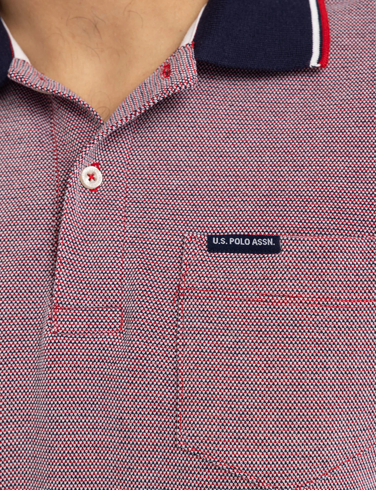 BIRDSEYE JACQUARD PIQUE POLO SHIRT - Image 2