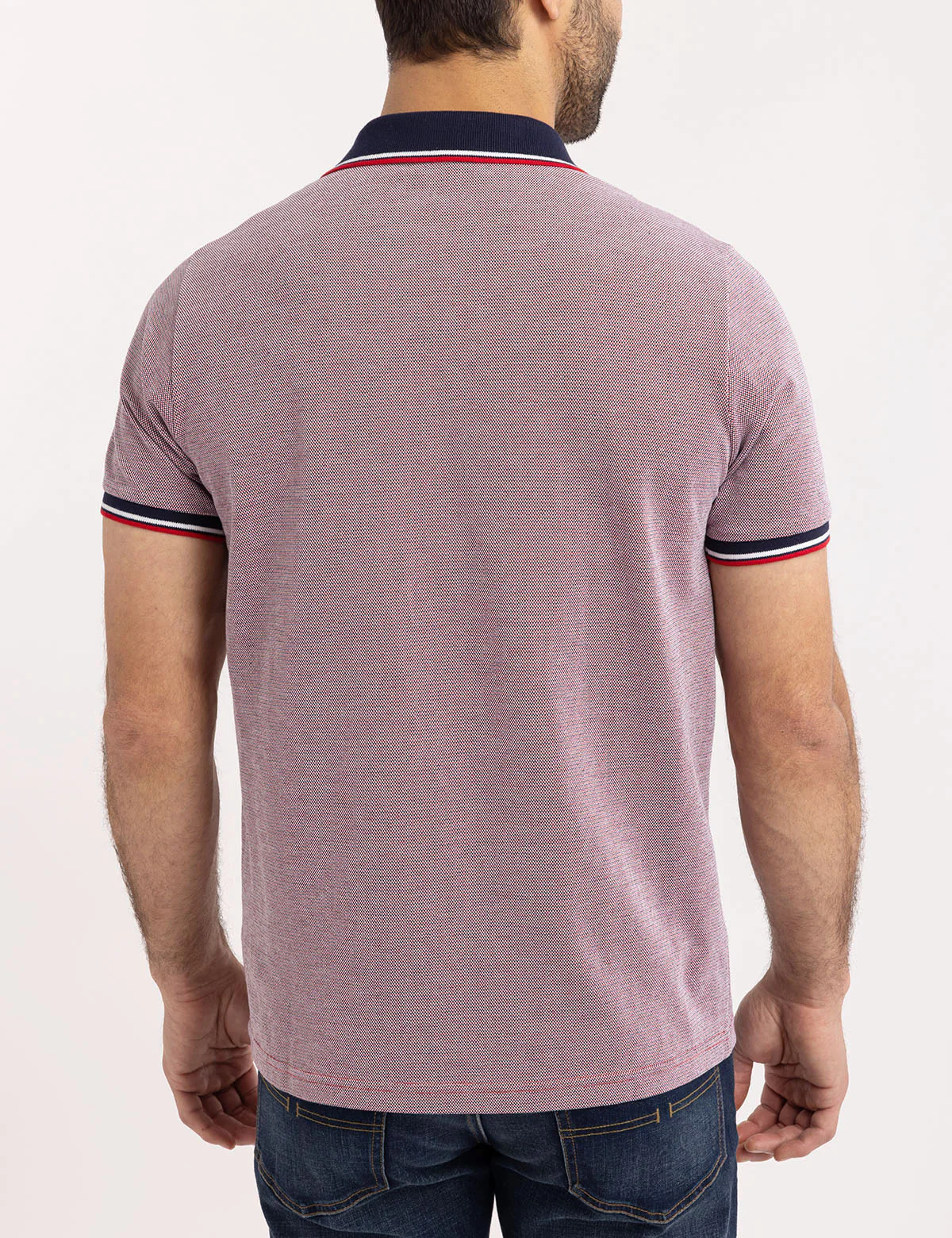 BIRDSEYE JACQUARD PIQUE POLO SHIRT - Image 4