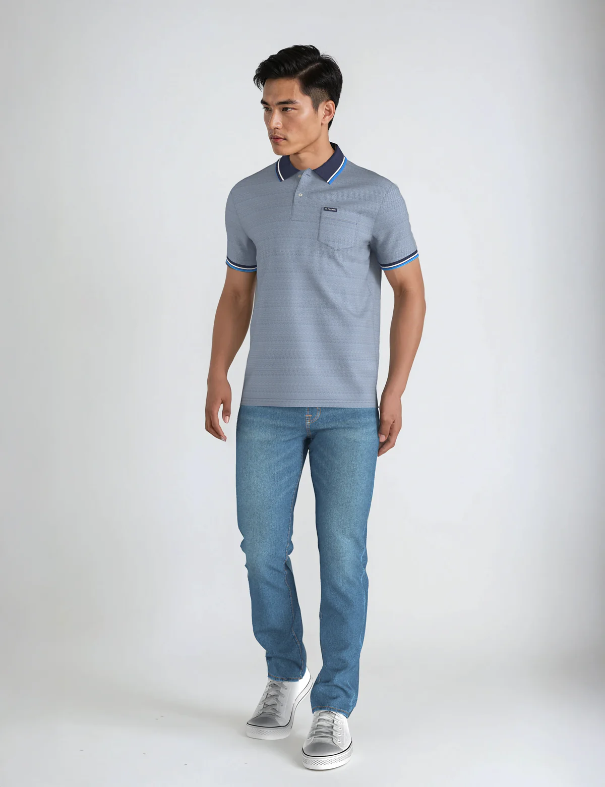 BIRDSEYE JACQUARD PIQUE POLO SHIRT - Image 11