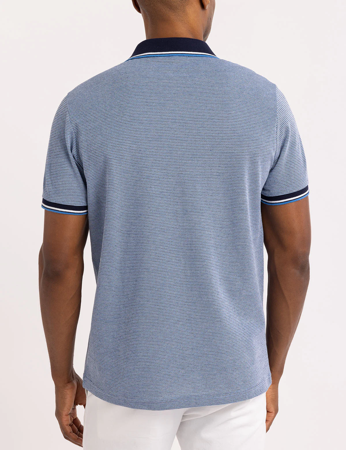 BIRDSEYE JACQUARD PIQUE POLO SHIRT - Image 12