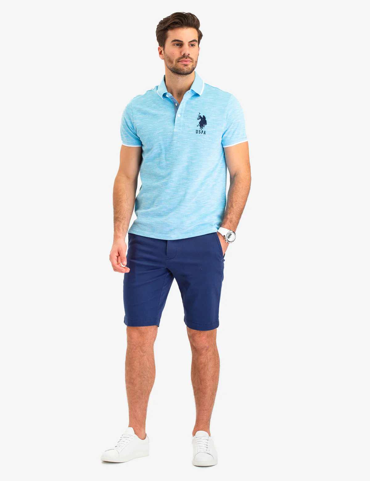 BIRDSEYE SLUB POLO SHIRT - Image 5