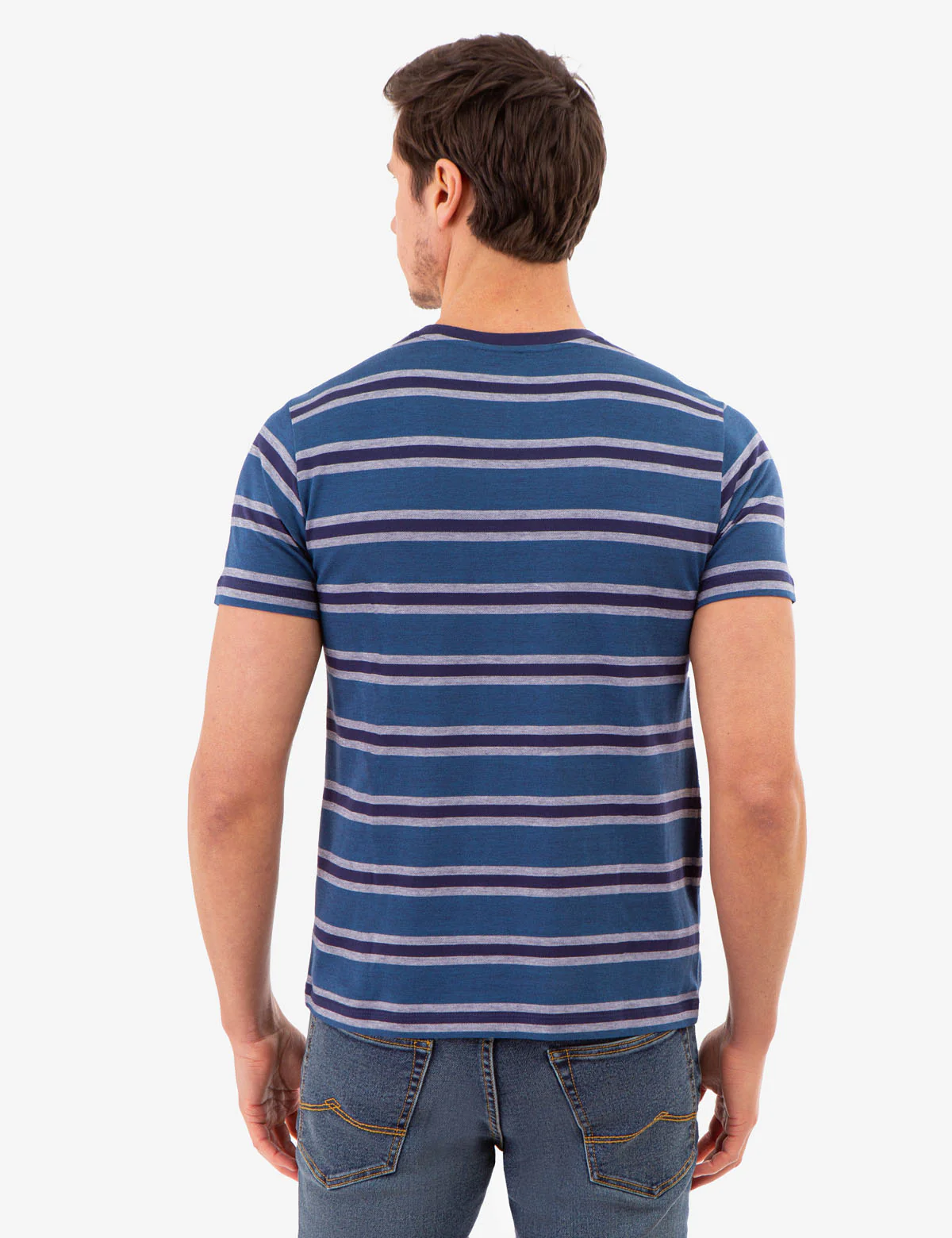 BIRDSEYE STRIPE JERSEY T-SHIRT - Image 10