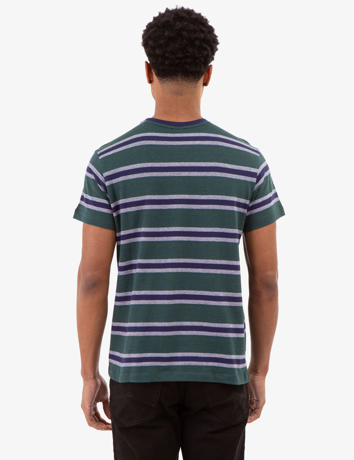BIRDSEYE STRIPE JERSEY T-SHIRT - Image 3
