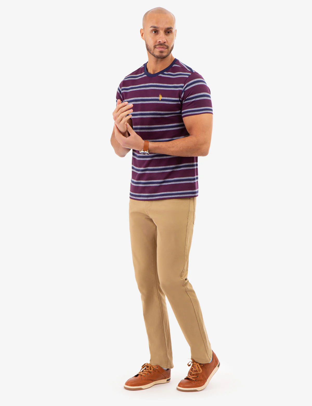 BIRDSEYE STRIPE JERSEY T-SHIRT - Image 5
