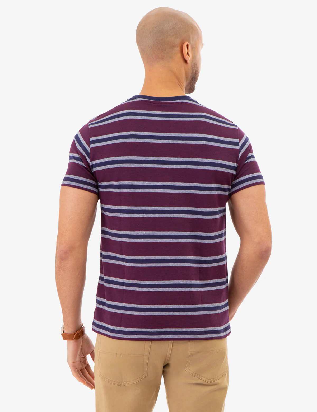 BIRDSEYE STRIPE JERSEY T-SHIRT - Image 6