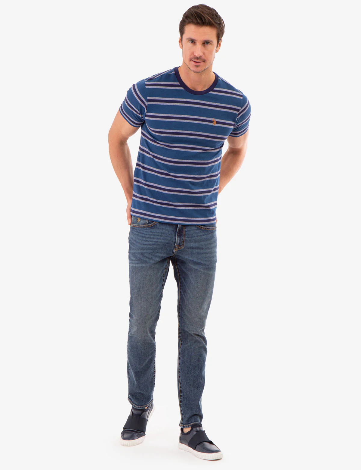 BIRDSEYE STRIPE JERSEY T-SHIRT - Image 9