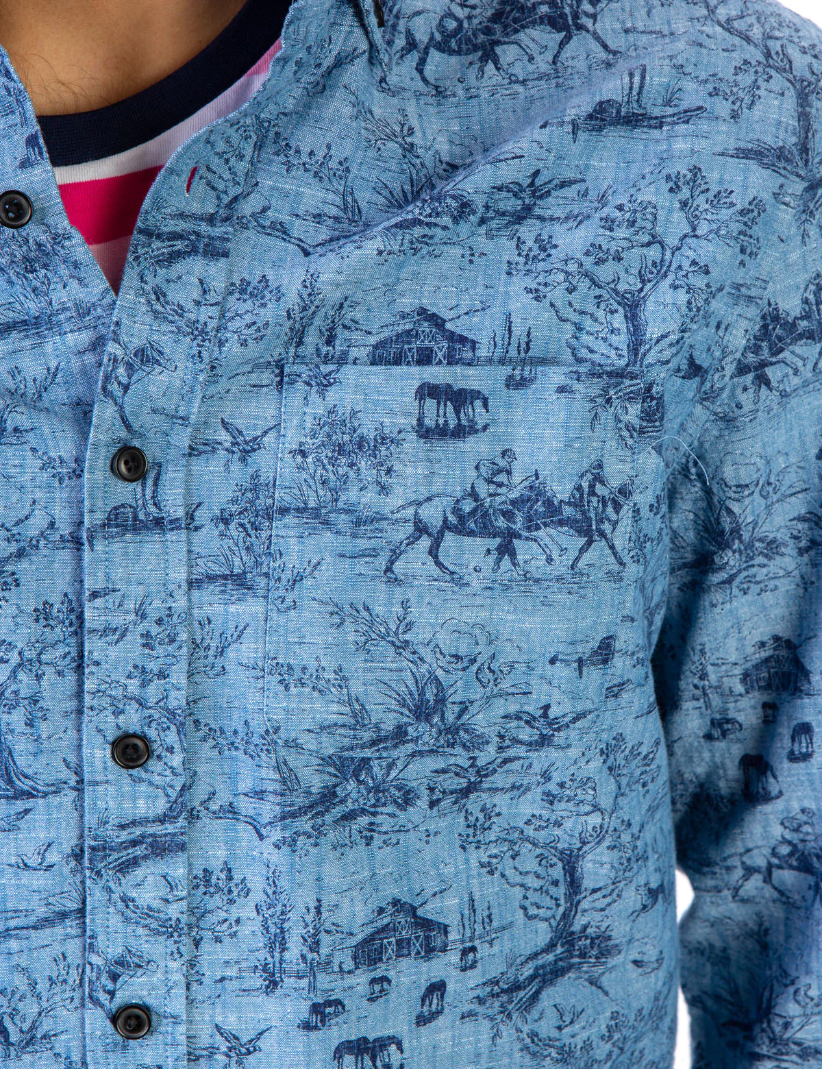 BLACK MALLET ALL OVER POLO PRINT SHIRT - Image 5