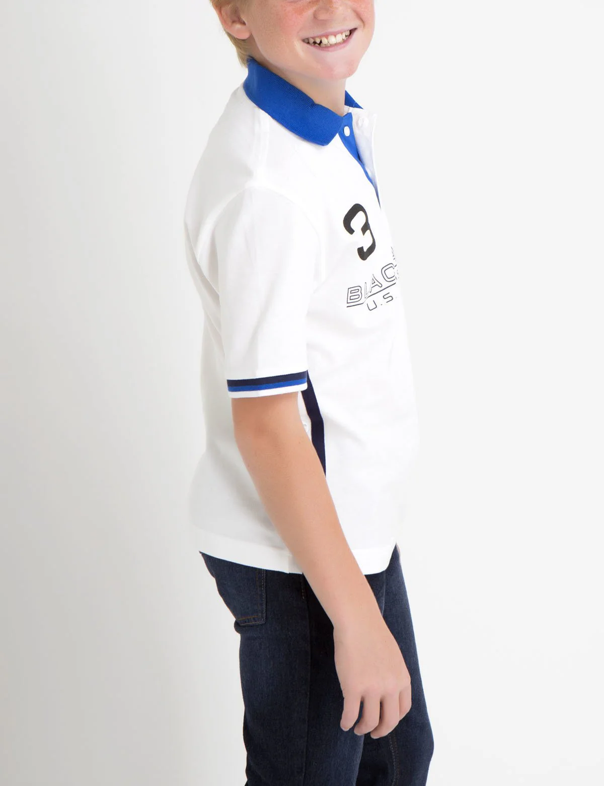 BLACK MALLET BOYS REFLECTIVE POLO - Image 4
