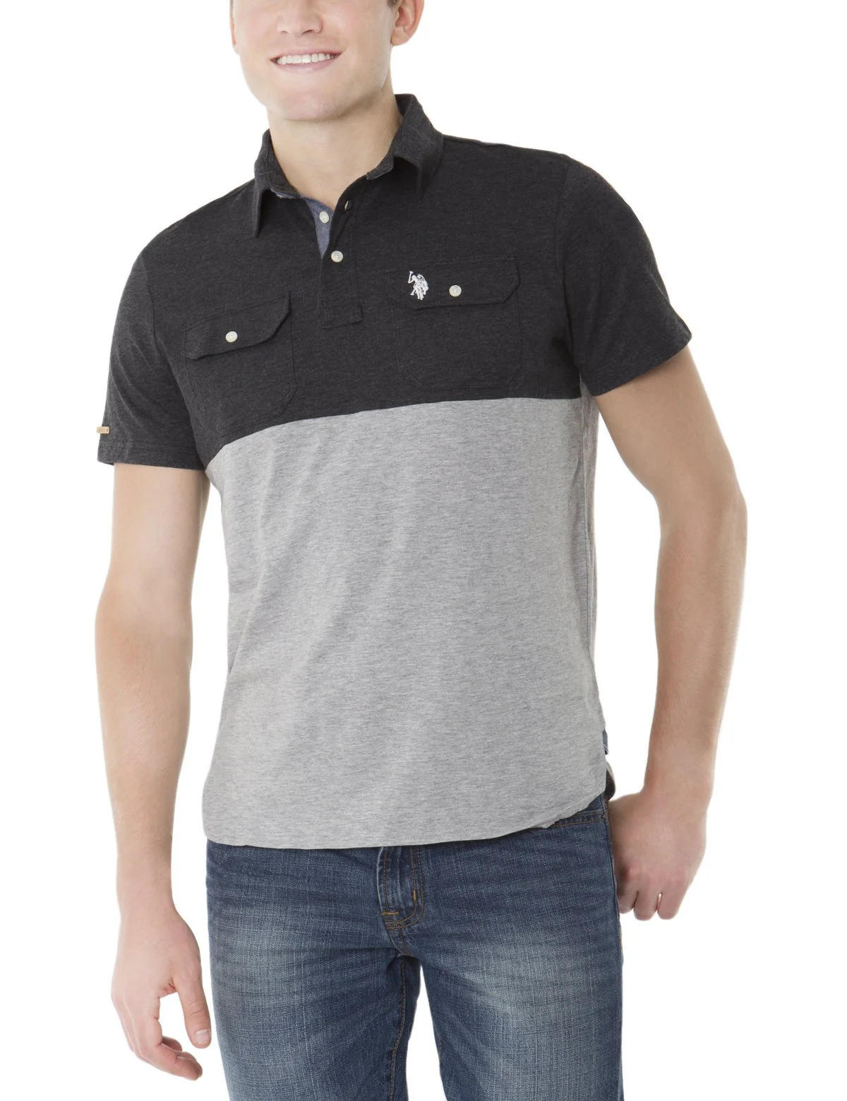 BLACK MALLET COLORBLOCK POLO SHIRT - Image 10