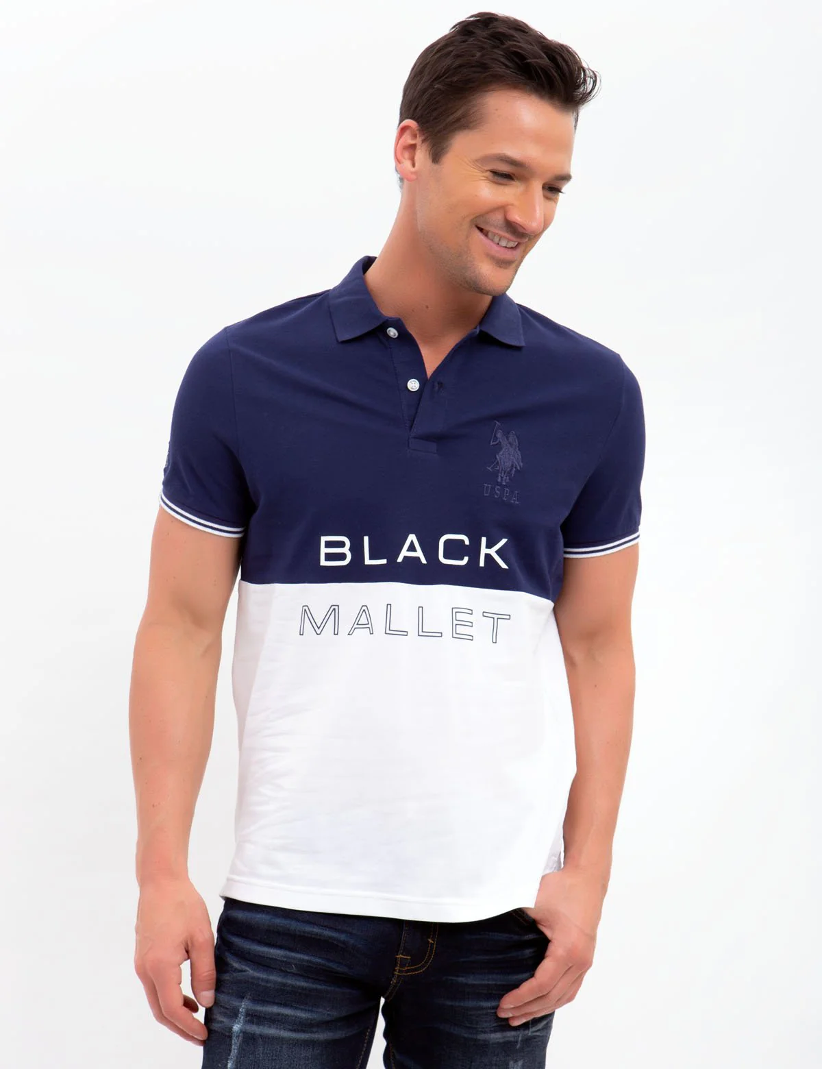 BLACK MALLET SLIM FIT STRETCH PIQUE POLO SHIRT - Image 10