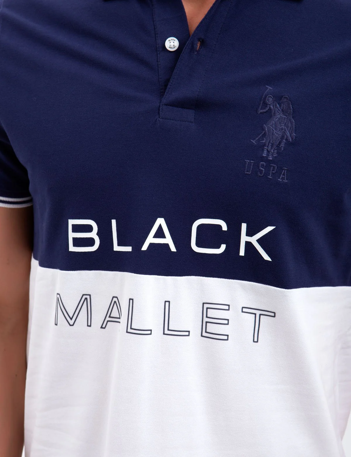 BLACK MALLET SLIM FIT STRETCH PIQUE POLO SHIRT - Image 4