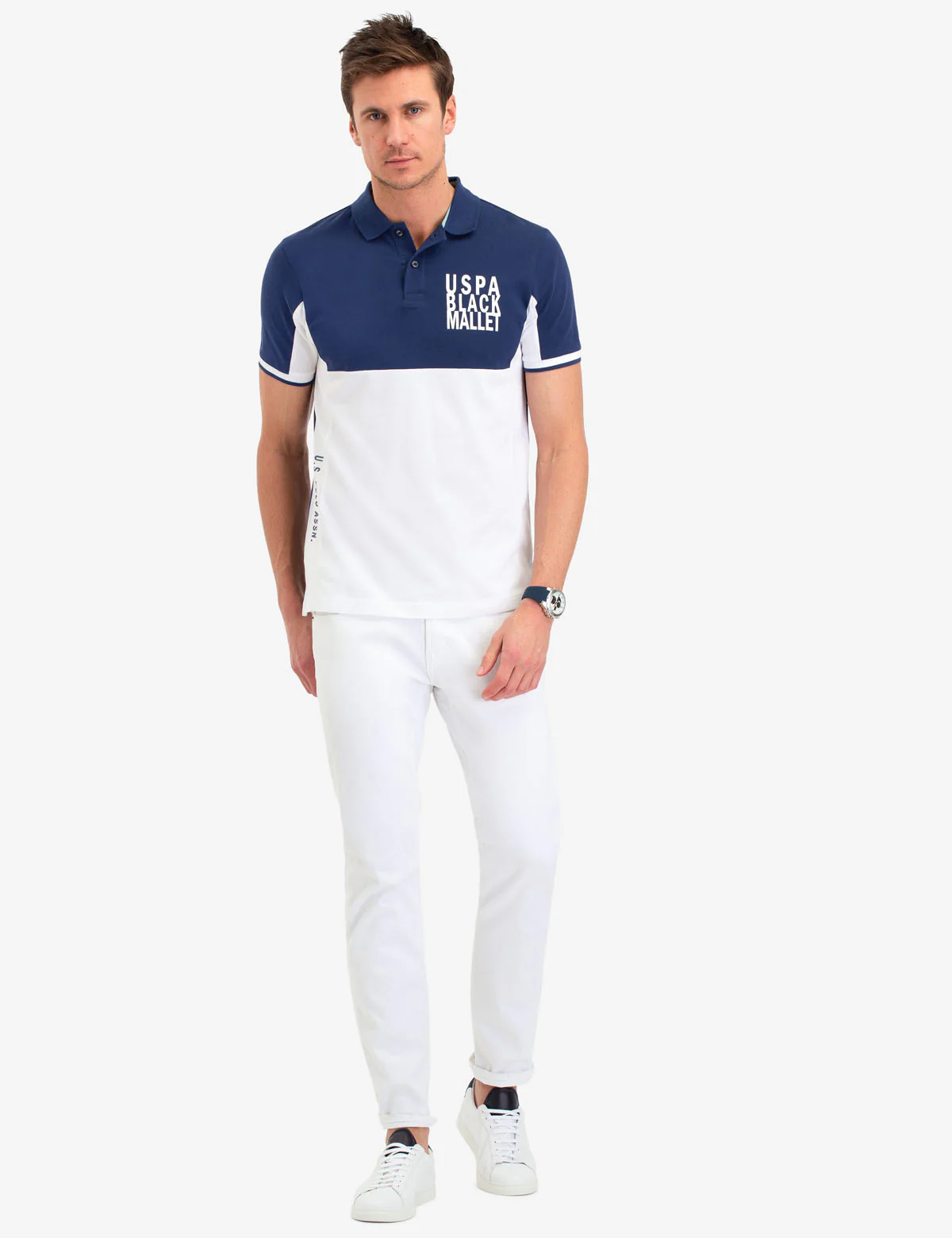 BLACK MALLET COLORBLOCK POLO SHIRT - Image 2