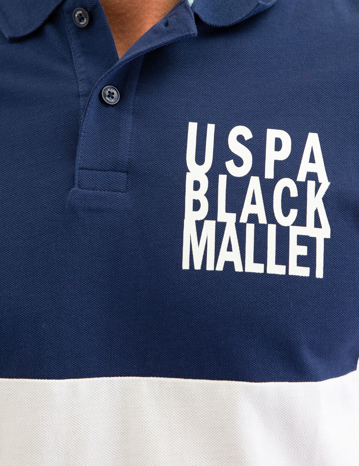 BLACK MALLET COLORBLOCK POLO SHIRT - Image 5