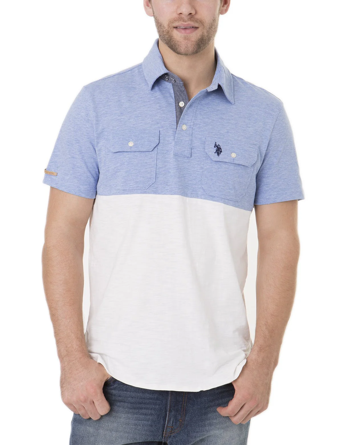 BLACK MALLET COLORBLOCK POLO SHIRT - Image 7