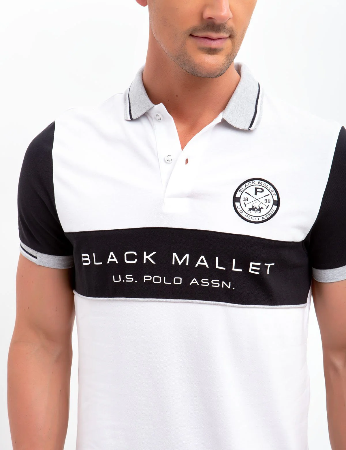 BLACK MALLET SLIM FIT, STRETCH PIQUE, COLORBOCK POLO SHIRT - Image 14