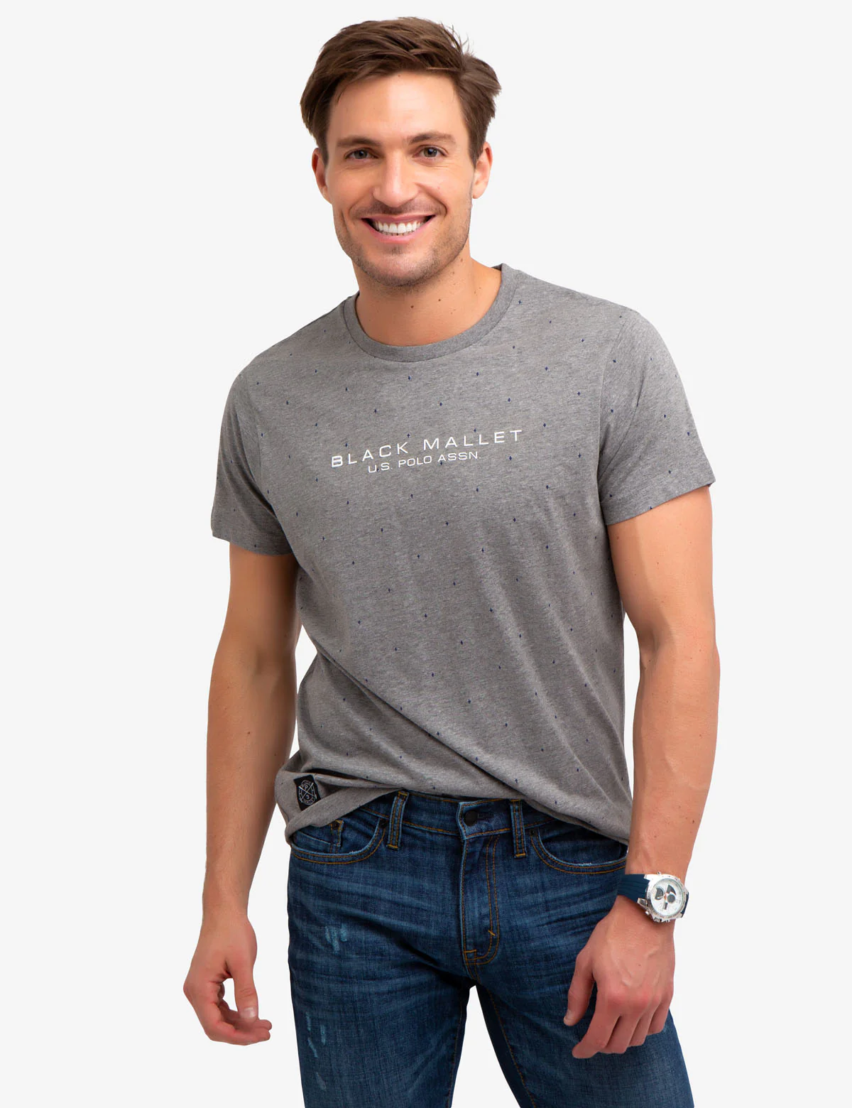 BLACK MALLET PRINT T-SHIRT - Image 4