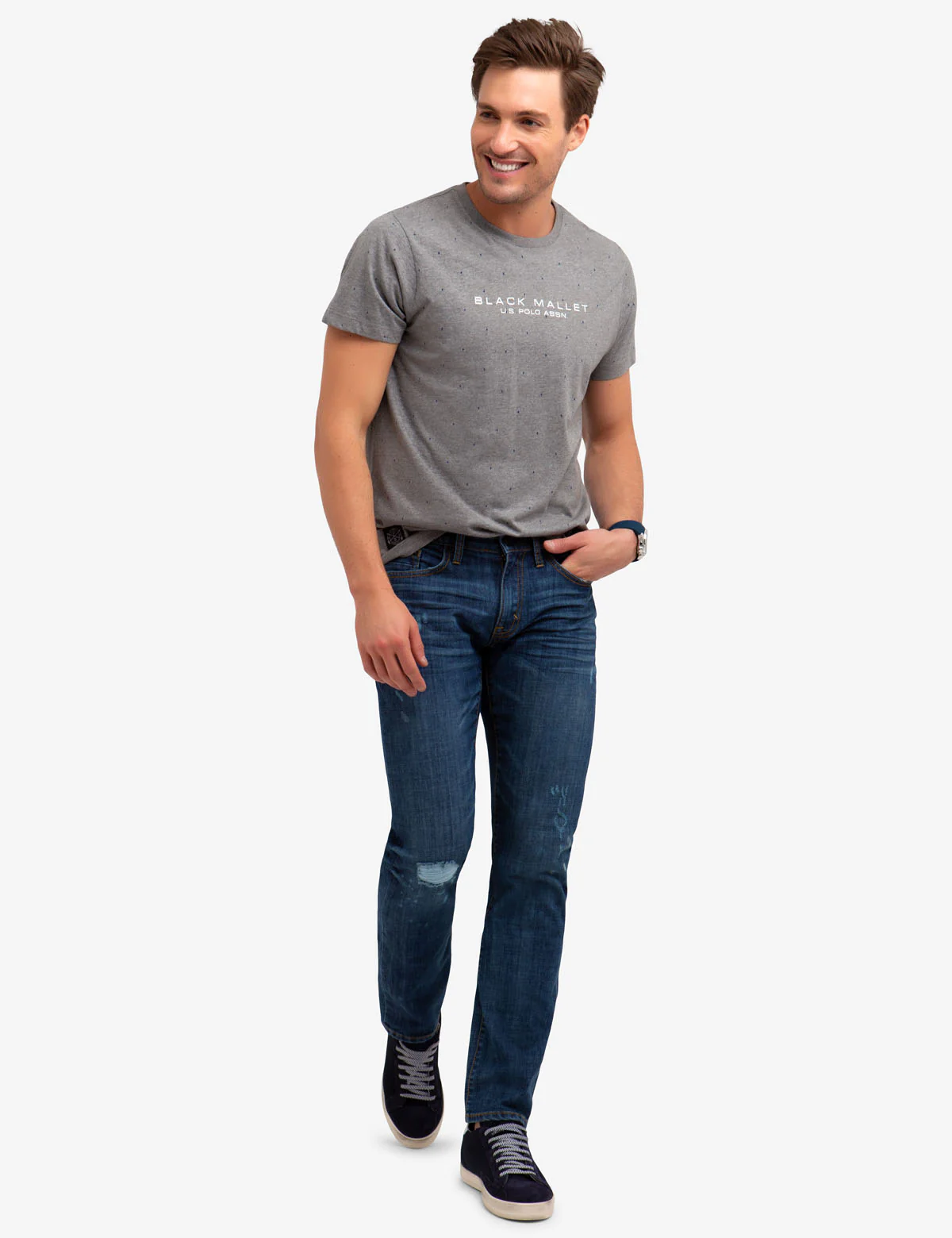 BLACK MALLET PRINT T-SHIRT - Image 5