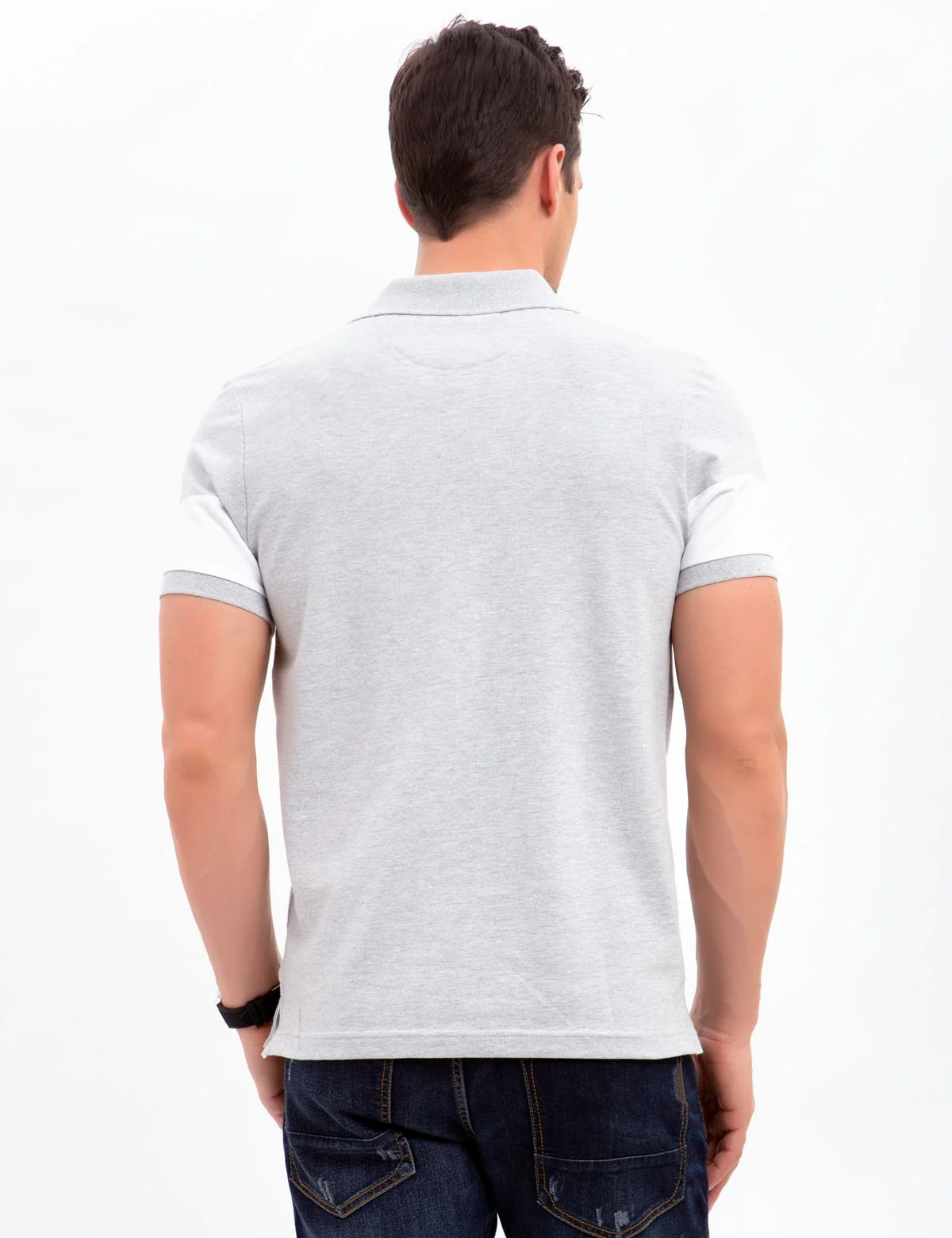 BLACK MALLET SLIM FIT STRETCH PIQUE POLO SHIRT - Image 10