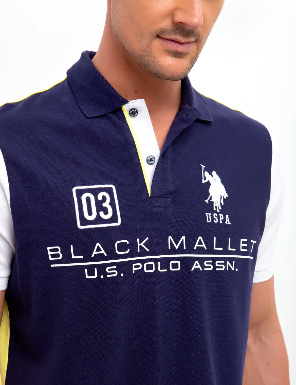 BLACK MALLET LOGO POLO SHIRT - Image 13