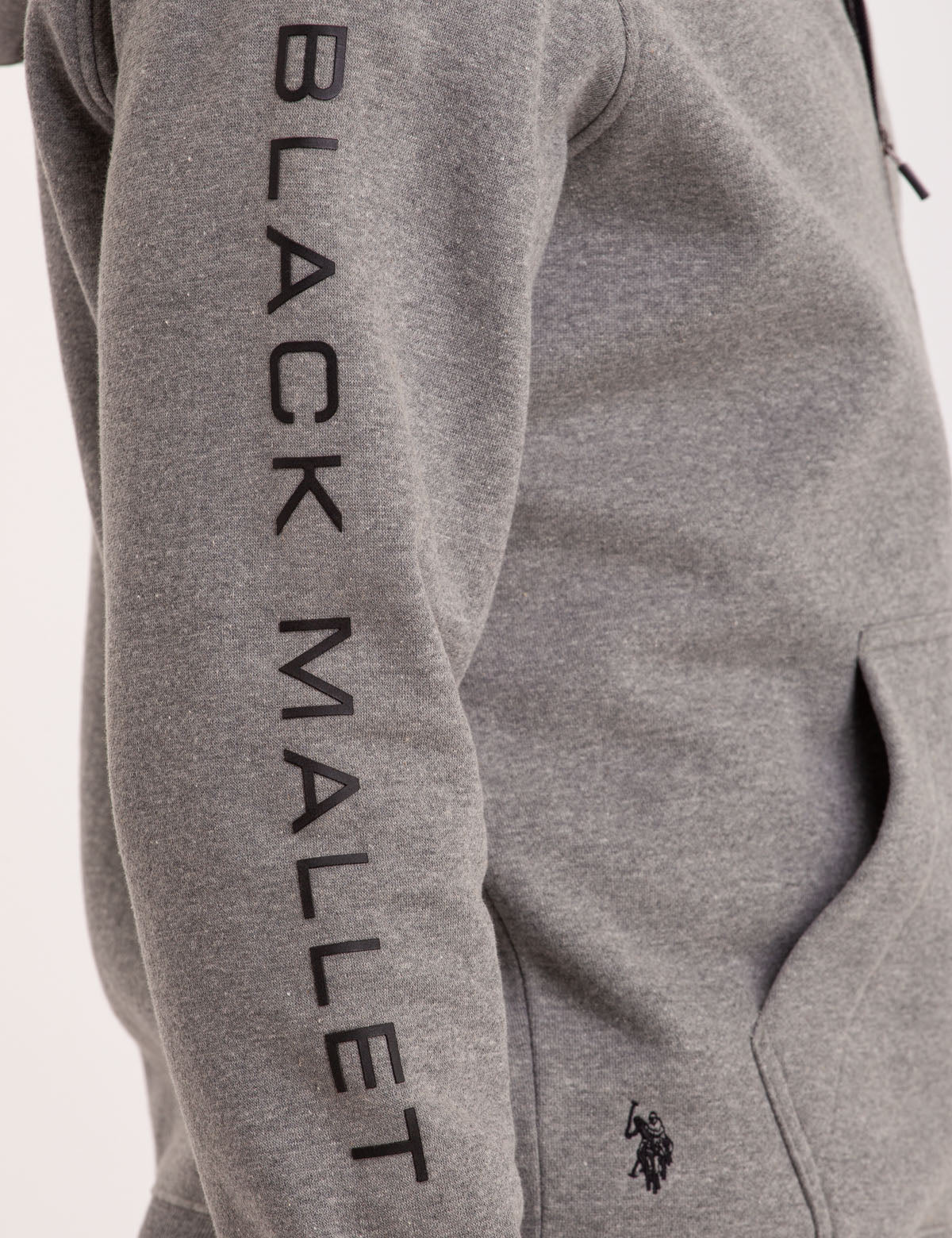 BLACK MALLET MAGIC DRAWSTRING LOGO ZIP HOODIE - Image 10