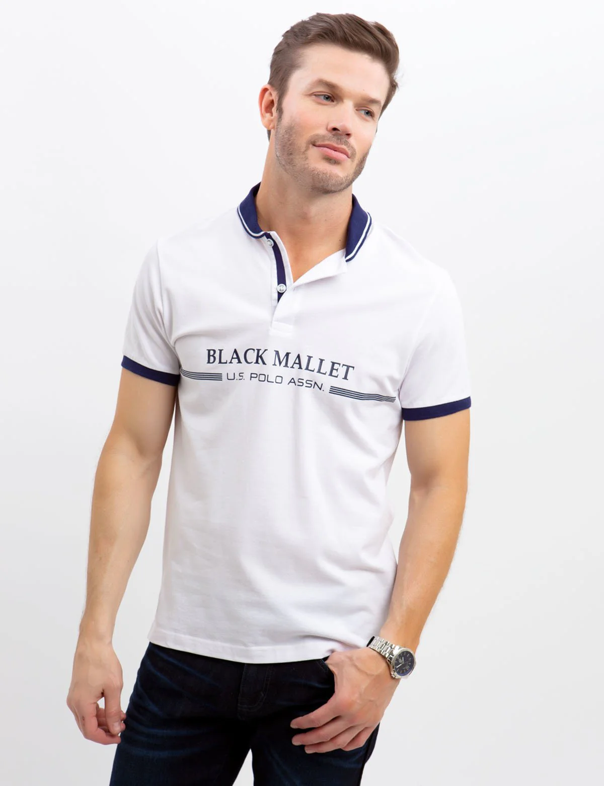 BLACK MALLET POLO SHIRT - Image 12