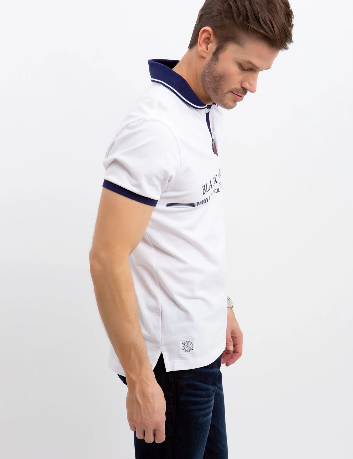 BLACK MALLET POLO SHIRT - Image 13