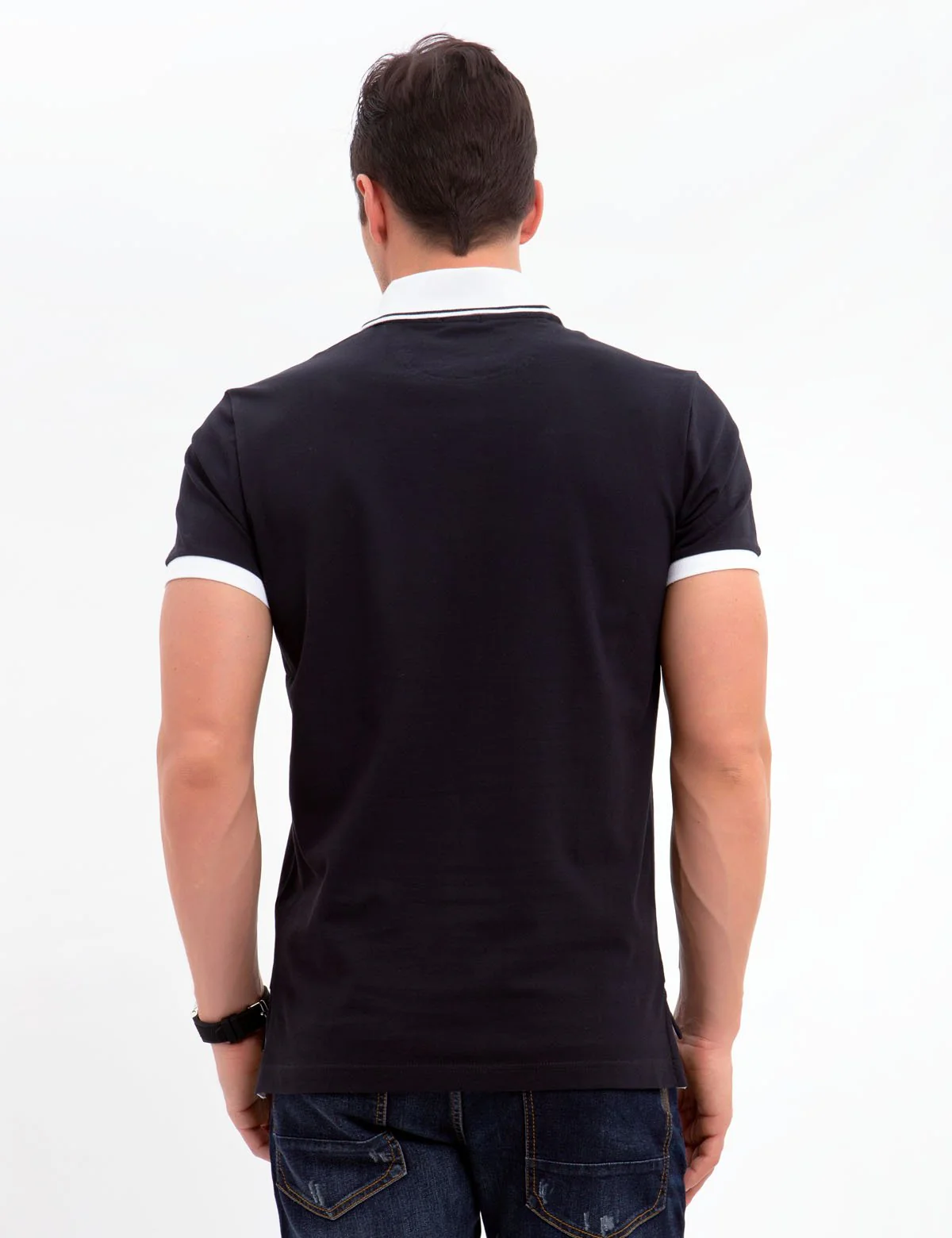 BLACK MALLET POLO SHIRT - Image 19