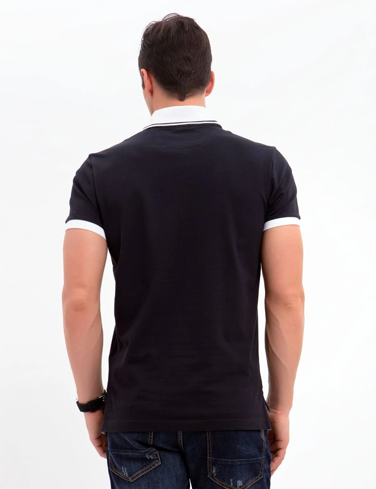 BLACK MALLET POLO SHIRT - Image 8
