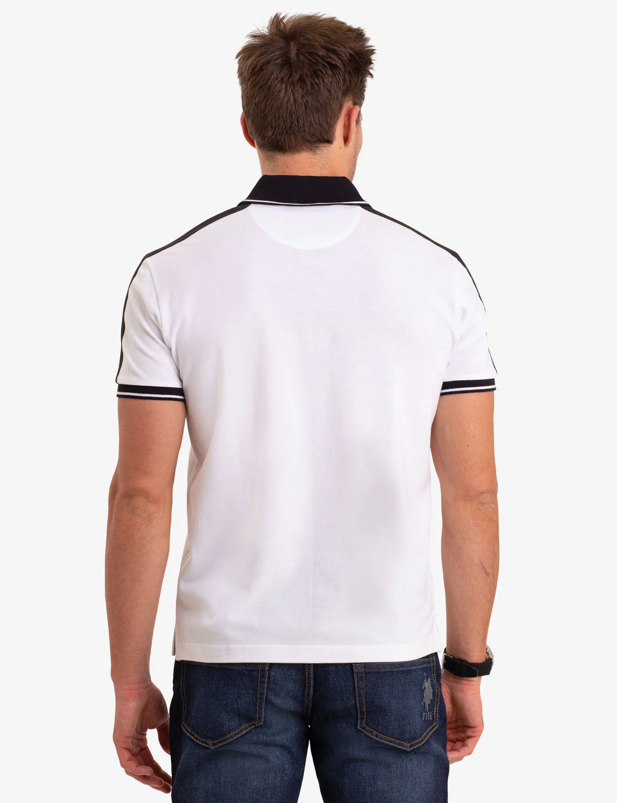 BLACK MALLET SHAWL COLLAR POLO SHIRT - Image 4