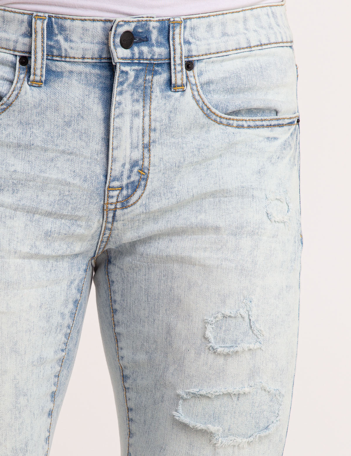 BLACK MALLET SKINNY JEANS - Image 3