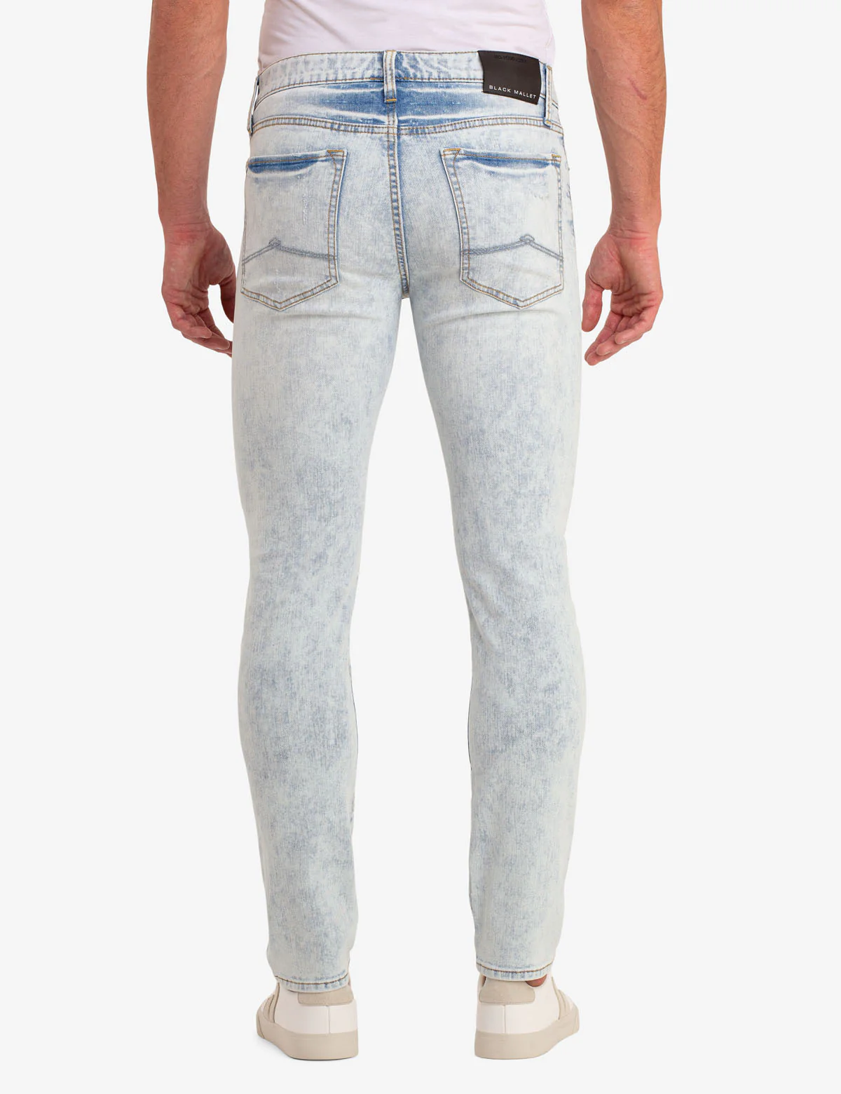 BLACK MALLET SKINNY JEANS - Image 4