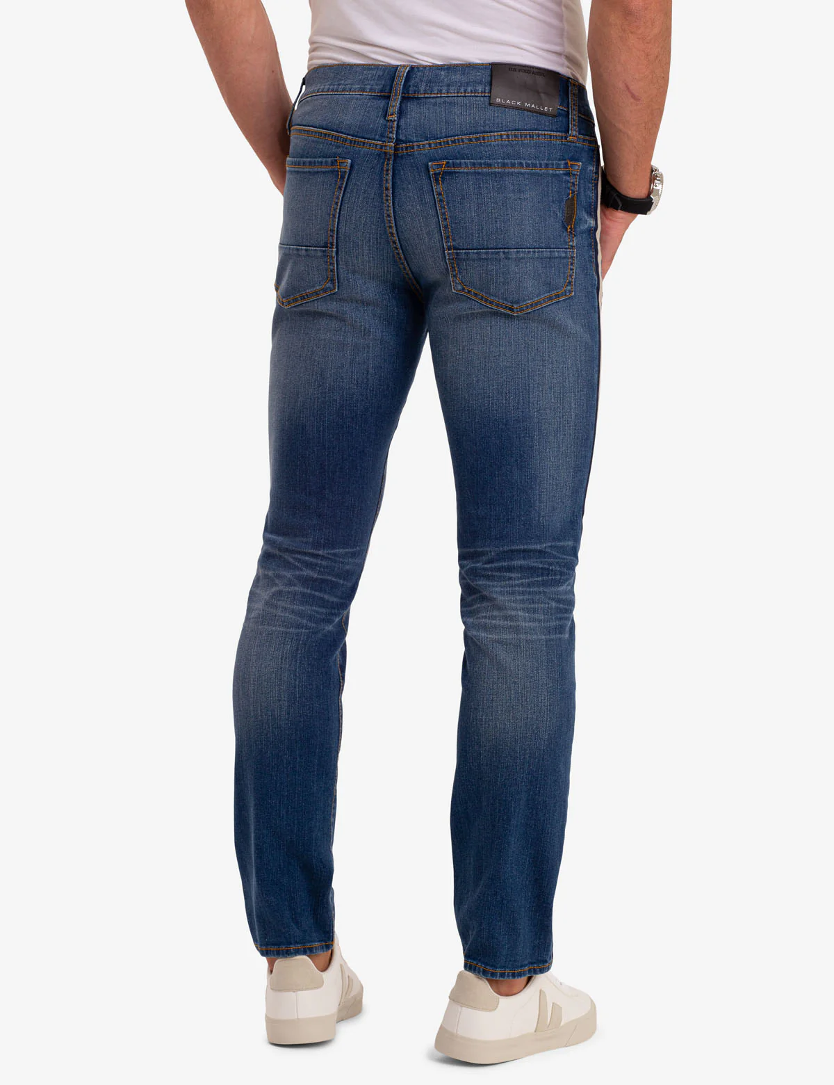 BLACK MALLET SKINNY JEANS - Image 3