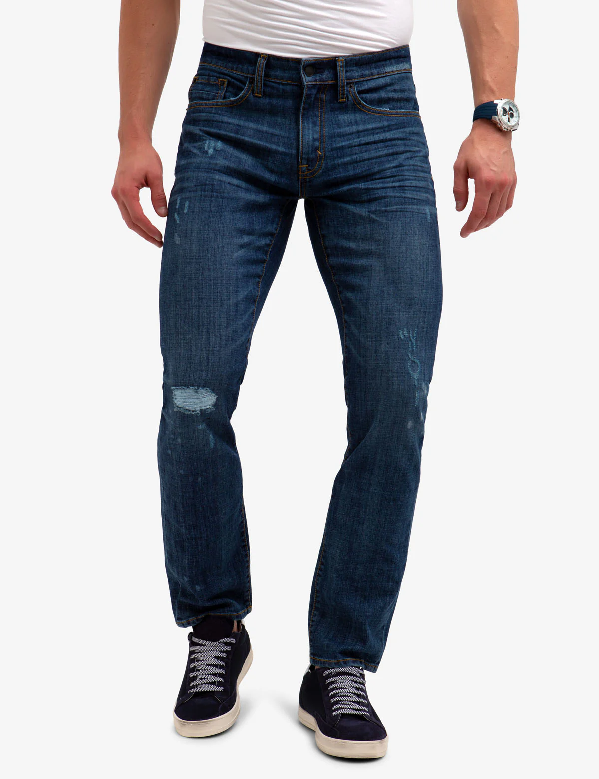 REPREVE® BLACK MALLET SLIM STRAIGHT JEANS