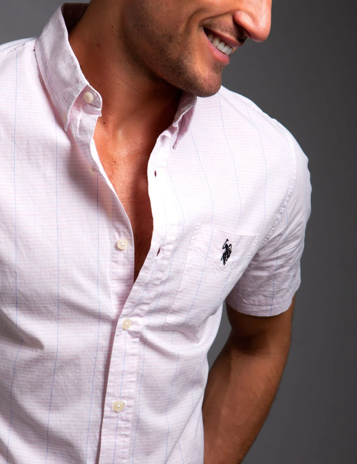 STRETCH SLIM FIT POPLIN SHIRT - Image 6