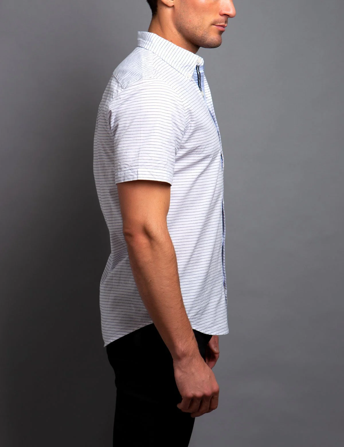 STRETCH SLIM STRIPE SHIRT - Image 4