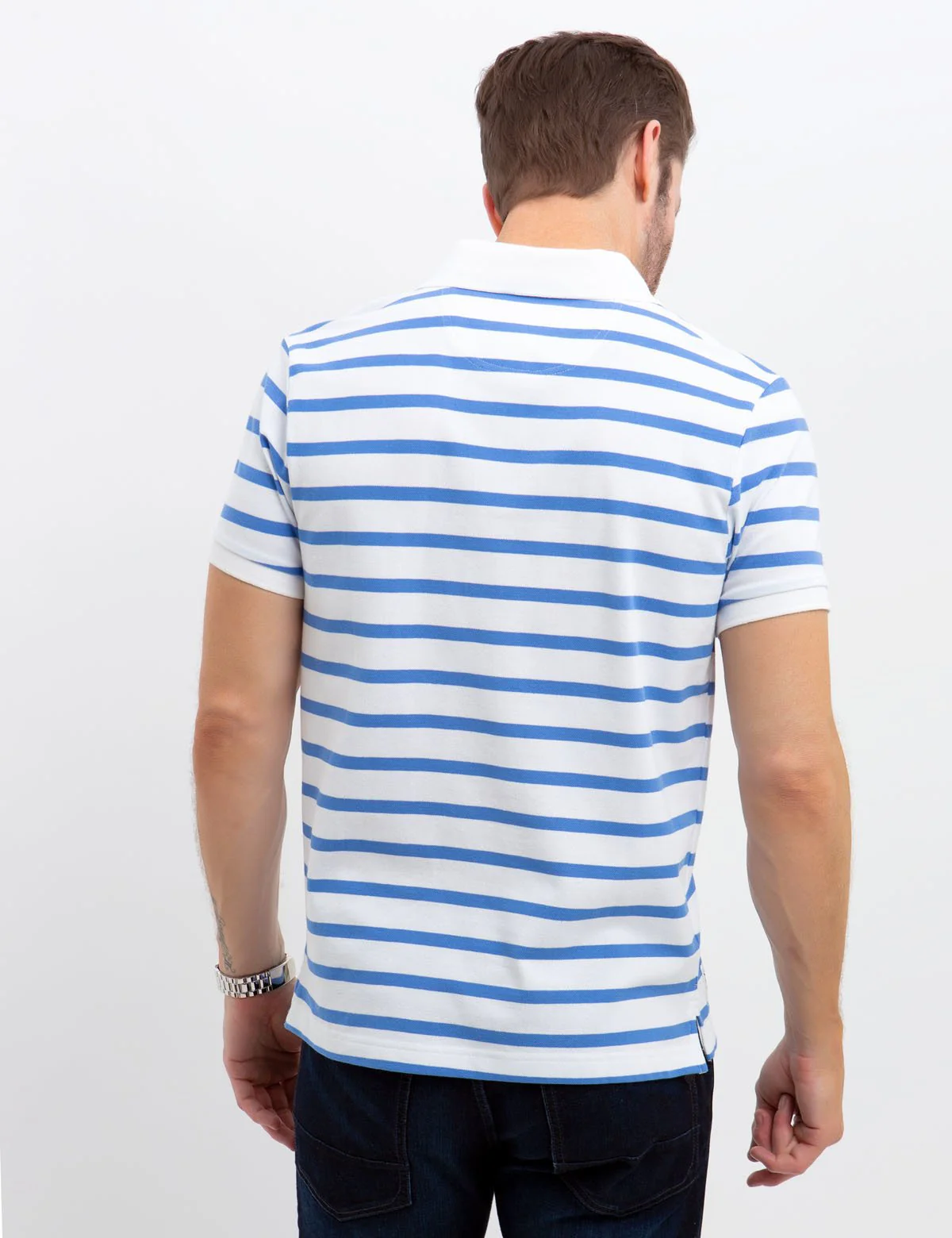 BLACK MALLET STRIPED POLO SHIRT - Image 13