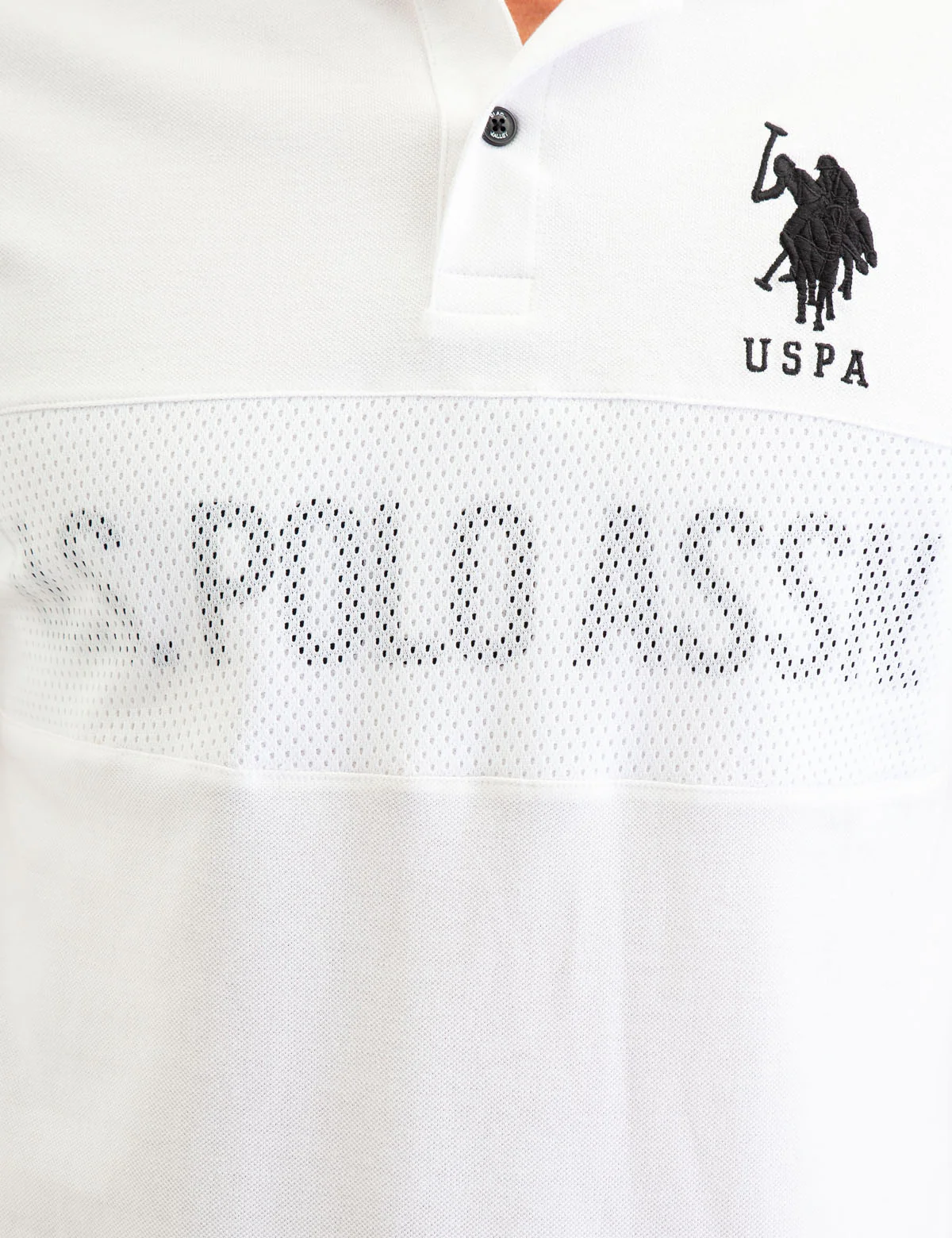 BLACK MALLET USPA CHEST LOGO POLO SHIRT - Image 9