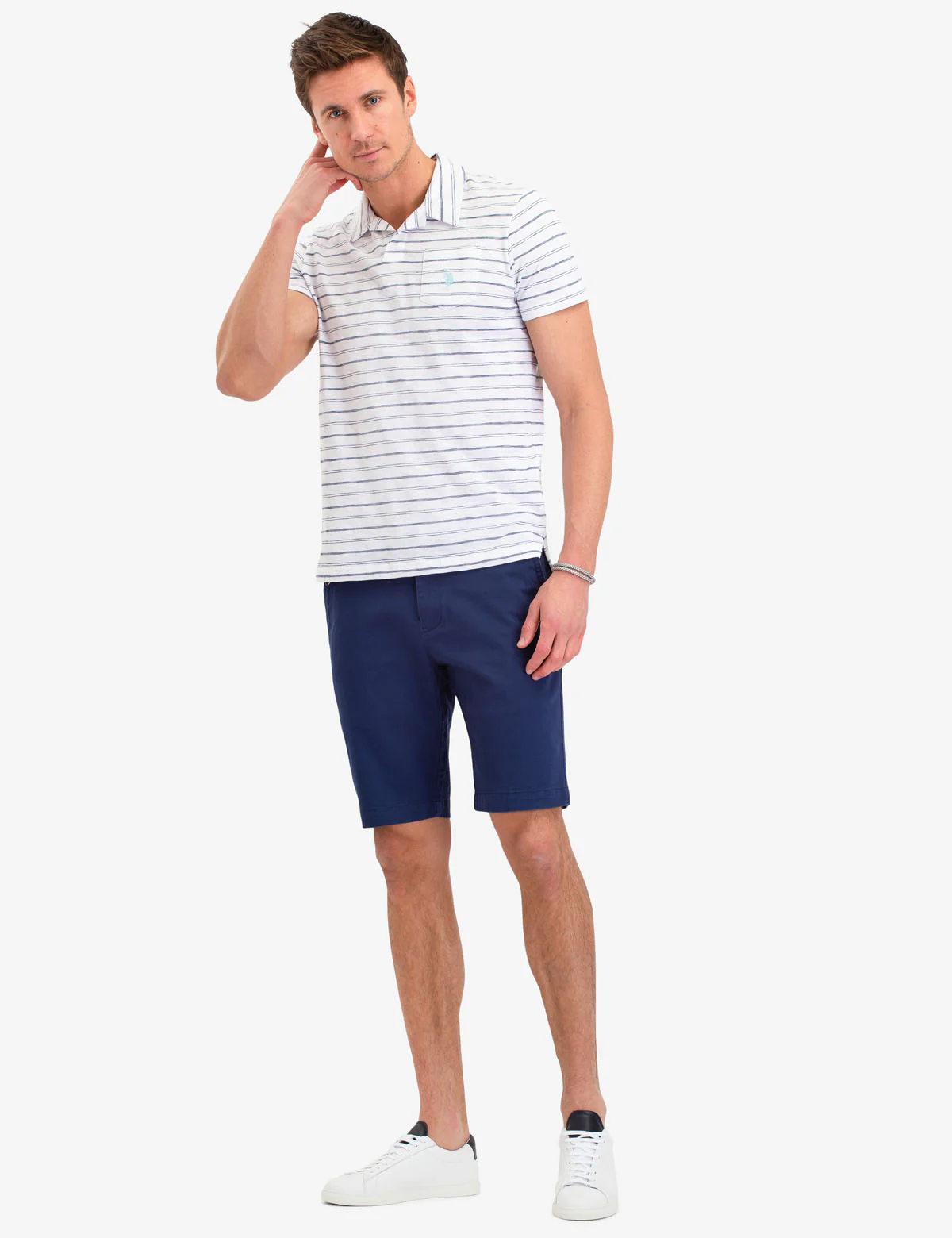 BLACK MALLET VERTICAL LOGO POLO SHIRT - Image 2