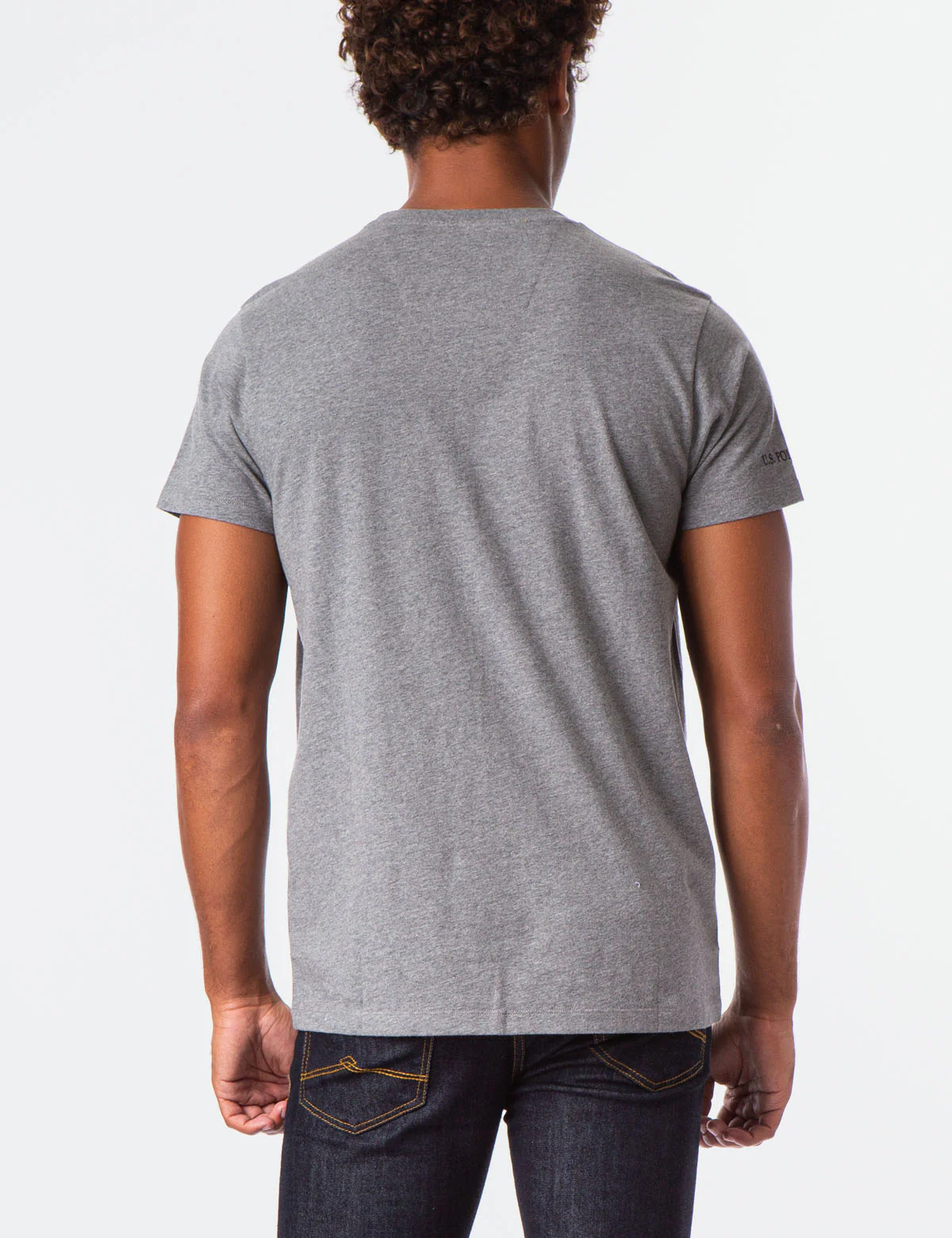 BLACK MALLET VERTICAL STRIPE CREW NECK T-SHIRT - Image 3