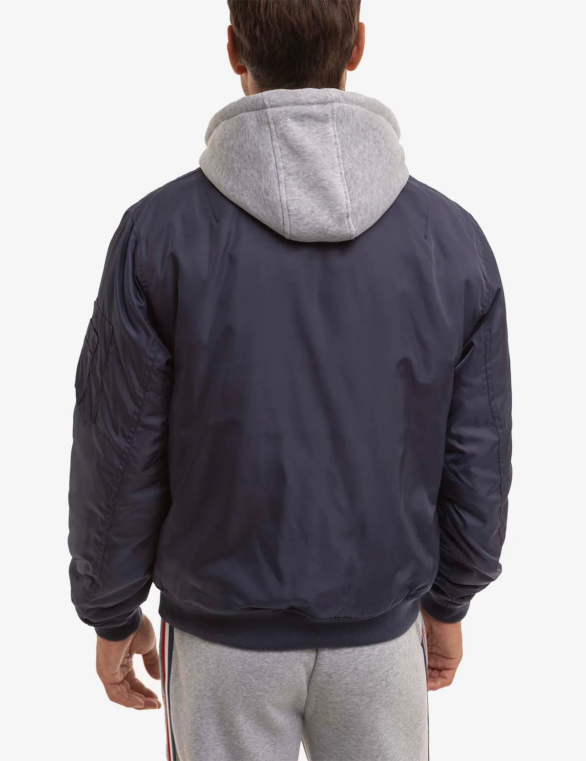 BOMBER JACKET WITH FLEECE HOOD - Image 11