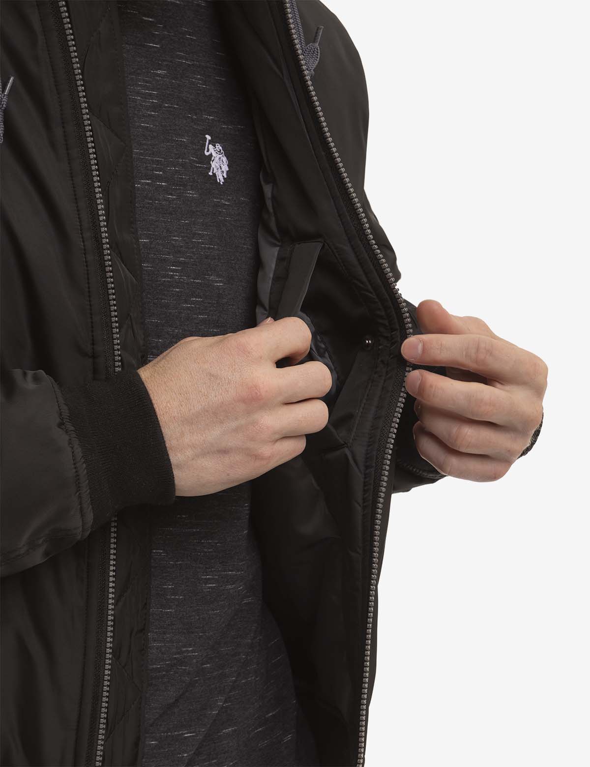 BOMBER JACKET WITH FLEECE HOOD - Image 5