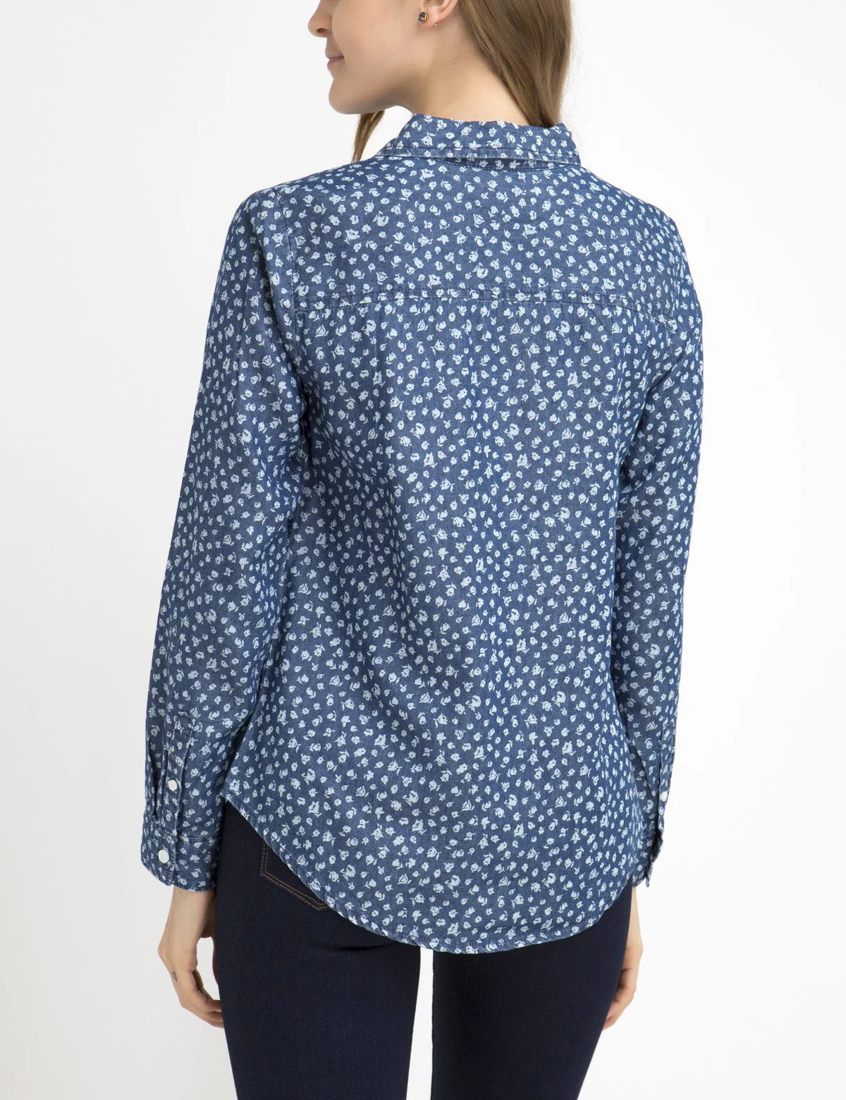 BOTANICAL LIGHTWEIGHT CHAMBRAY SHIRT - Image 3