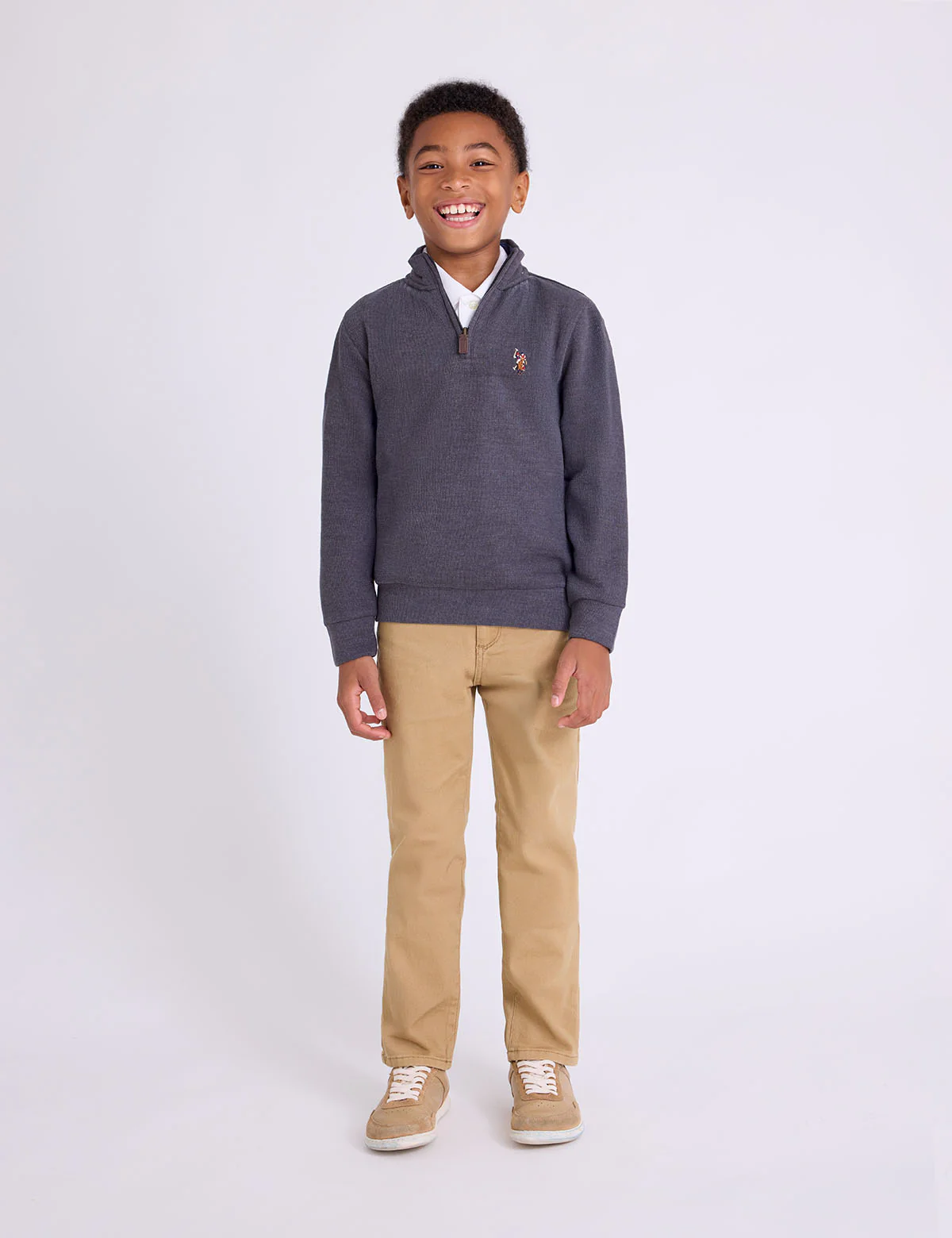 BOYS 1/4 ZIP FLATBACK PULLOVER - Image 10