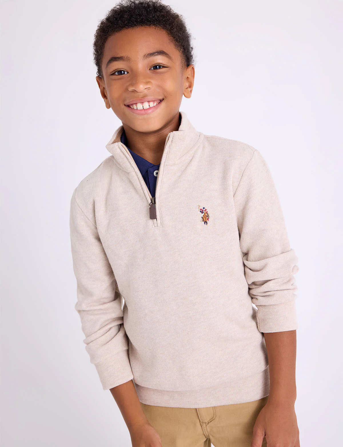 BOYS 1/4 ZIP FLATBACK PULLOVER - Image 12